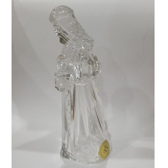 Vintage Princess House 24% Lead Crystal King Gaspar Christmas‎ Nativity PH Stamp - Picture 11 of 12